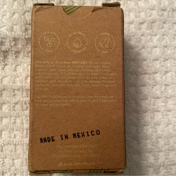 Allos Focus Mint Leaves Pura Refill Scent Diffuser Yummy Smell - Picture 2 of 3